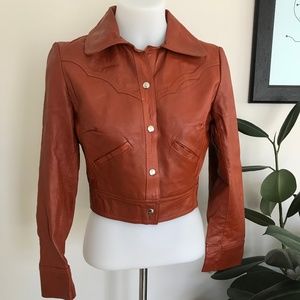 Vintage Vegan Leather Jacket